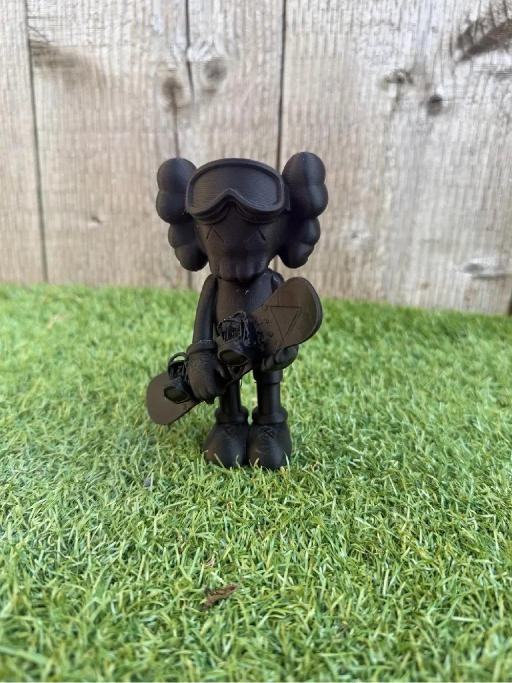 Black VR Snowboarder Figure Accessory
